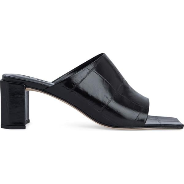 sandali in pelle By Far nero con stampe