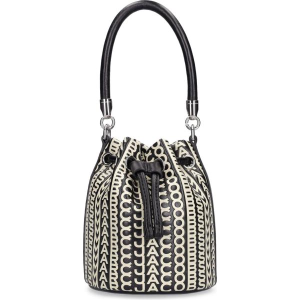 borse a secchiello Marc Jacobs grigio con stampe