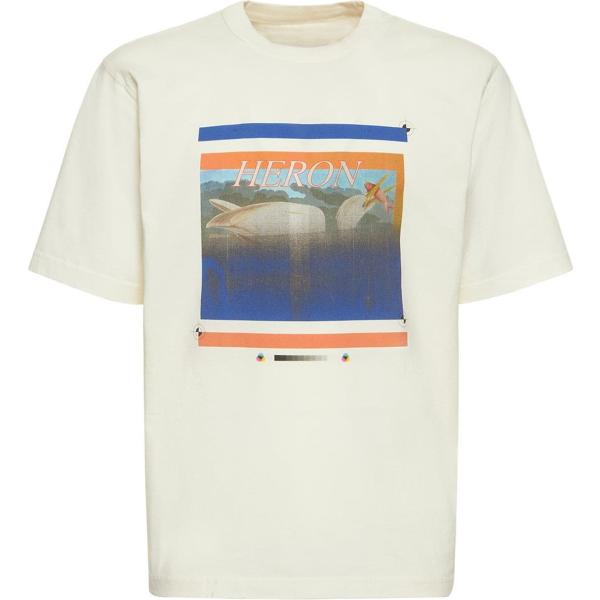 t-shirt Heron Preston bianco con stampe