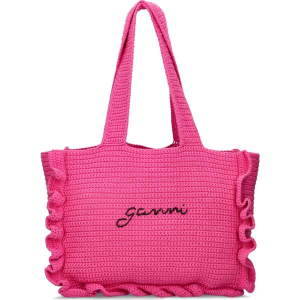 shopping bag Ganni rosa