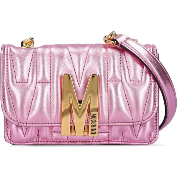 borse a spalla Moschino rosa