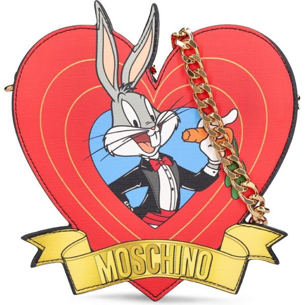 borse a spalla Moschino rosso