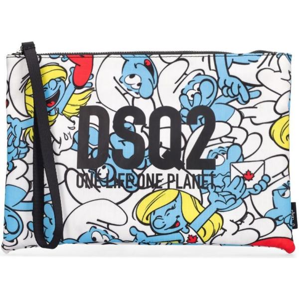 pochette Dsquared2 multicolore con stampe