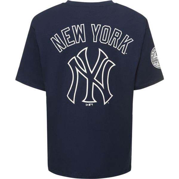 t-shirt New Era blu con stampe