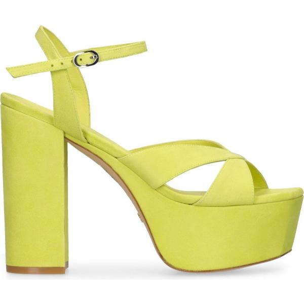 sandali in pelle Stuart Weitzman giallo