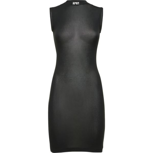 vestito senza maniche da donna in nero pece girocollo senza maniche Heron Preston