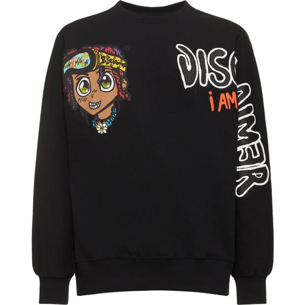 felpe Disclaimer nero con stampe