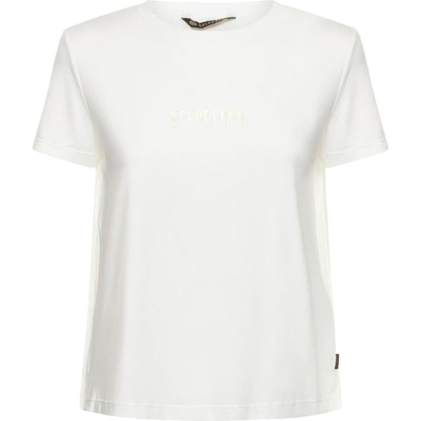 t-shirt Goldbergh bianco con stampe