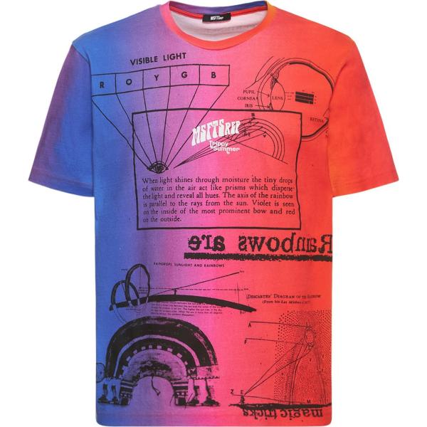 t-shirt Msftsrep rosso con stampe