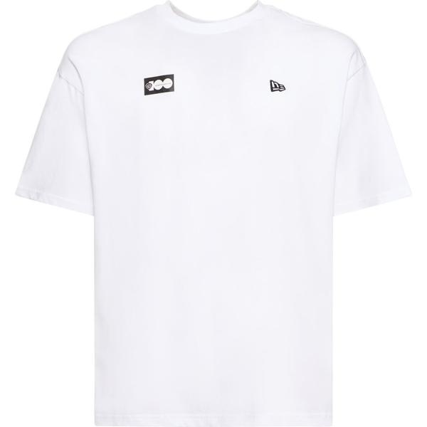 t-shirt New Era bianco con stampe