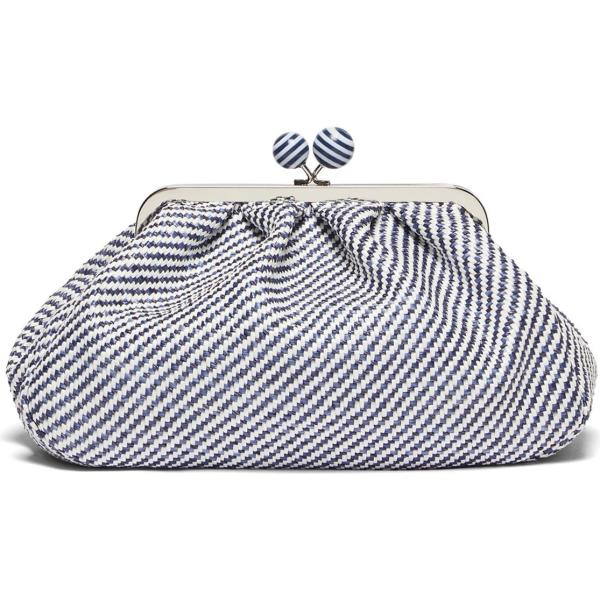 pochette Weekend Max Mara grigio con stampe