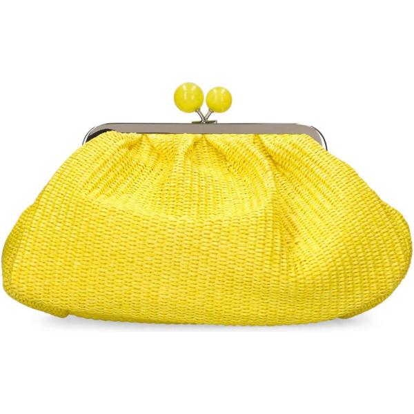 pochette Weekend Max Mara giallo con stampe