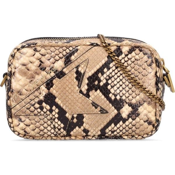 borse a spalla Golden Goose marrone animalier