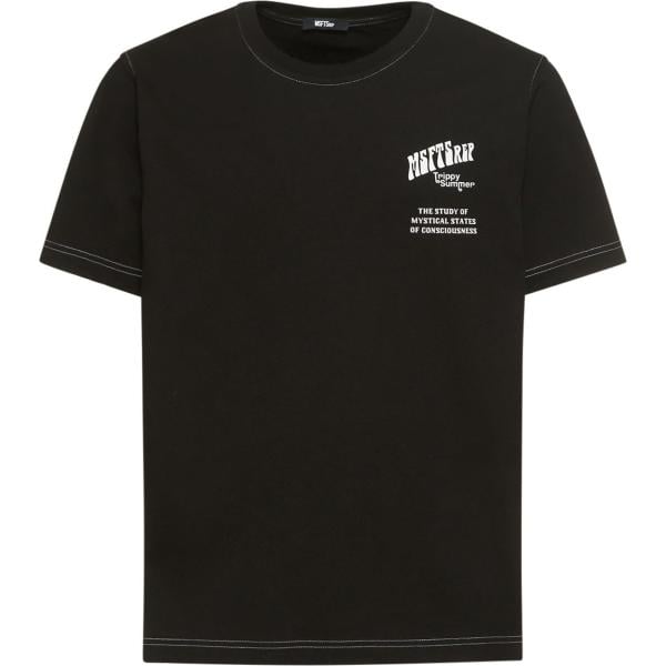 t-shirt Msftsrep marrone con stampe