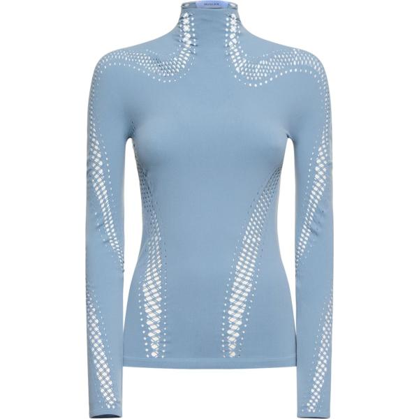 maglieria Mugler blu