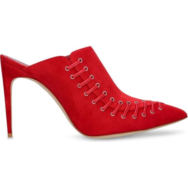 pantofole Manolo Blahnik rosso