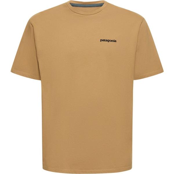 t-shirt Patagonia marrone con stampe