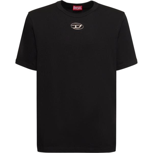 t-shirt Diesel nero con stampe