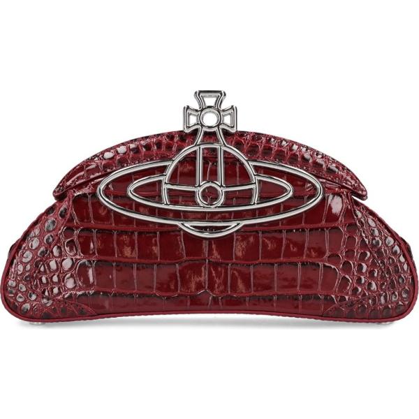 pochette Vivienne Westwood rosso con stampe