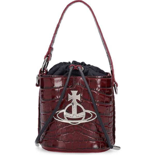 borse a secchiello Vivienne Westwood marrone con stampe