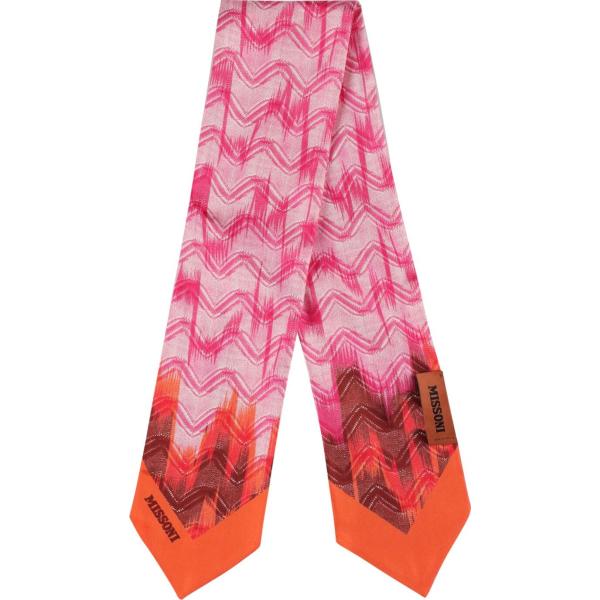 foulard Missoni rosa con stampe