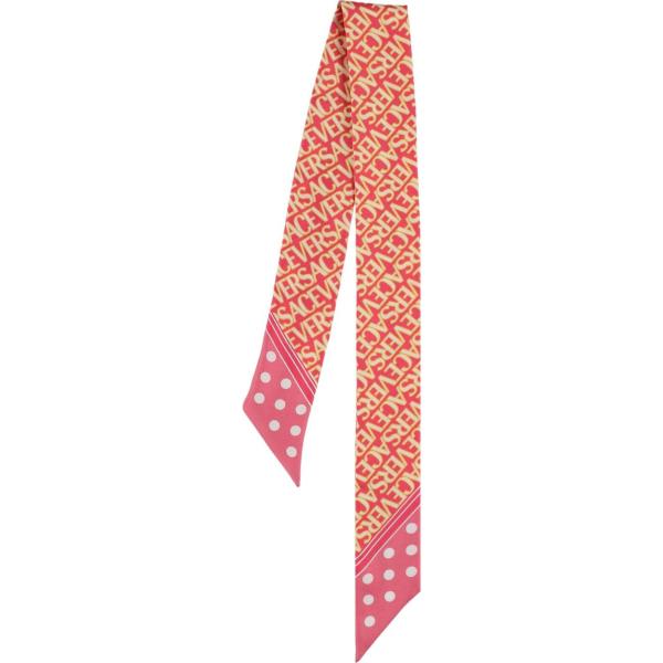 foulard Versace arancione con stampe