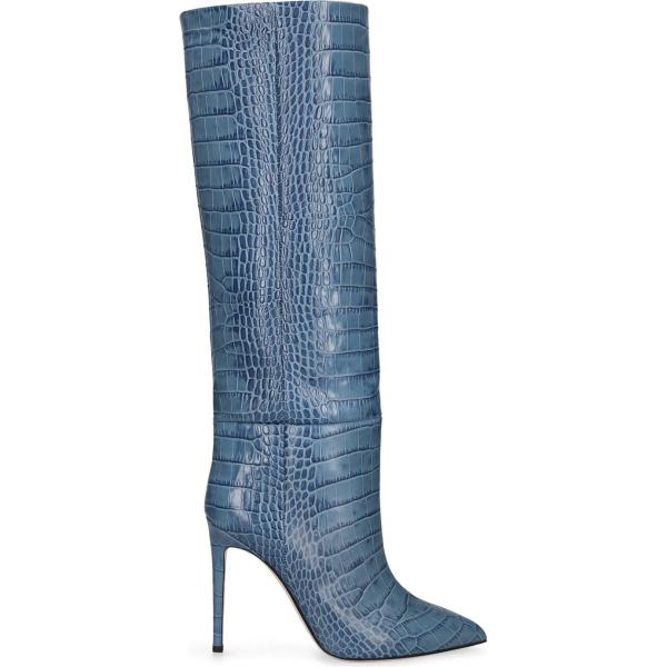 stivali Paris Texas blu con stampe
