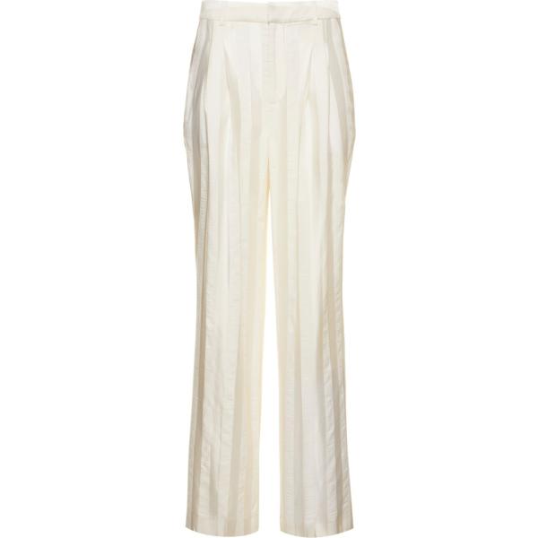 pantaloni Loulou Studio bianco con stampe