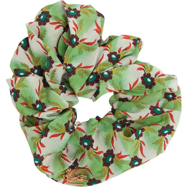 accessori per capelli Etro verde con stampe