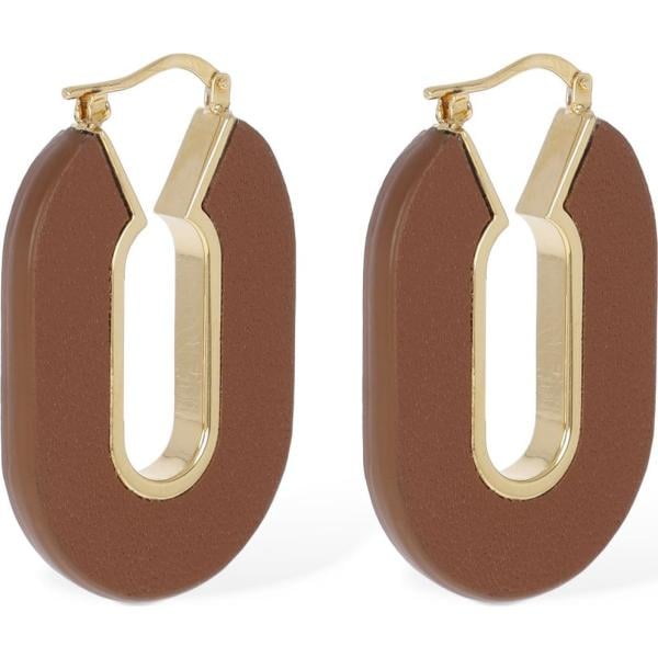 orecchini Jil Sander marrone