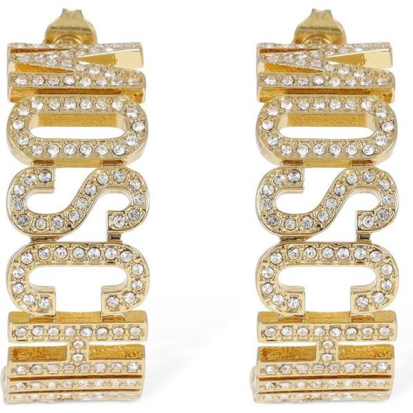 orecchini Moschino marrone