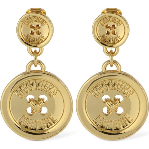 orecchini Moschino marrone