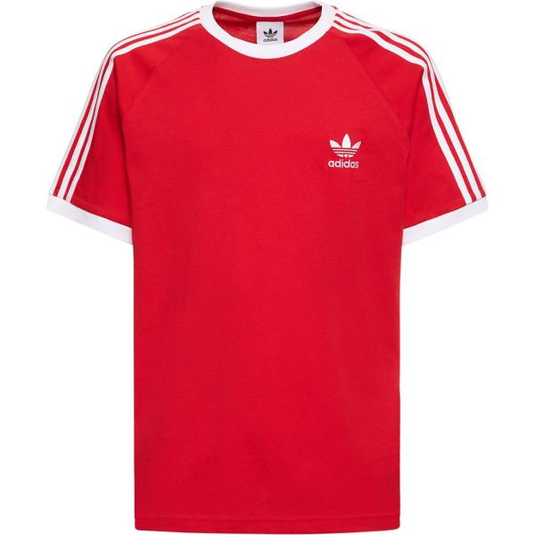 t-shirt Adidas Originals rosso a righe