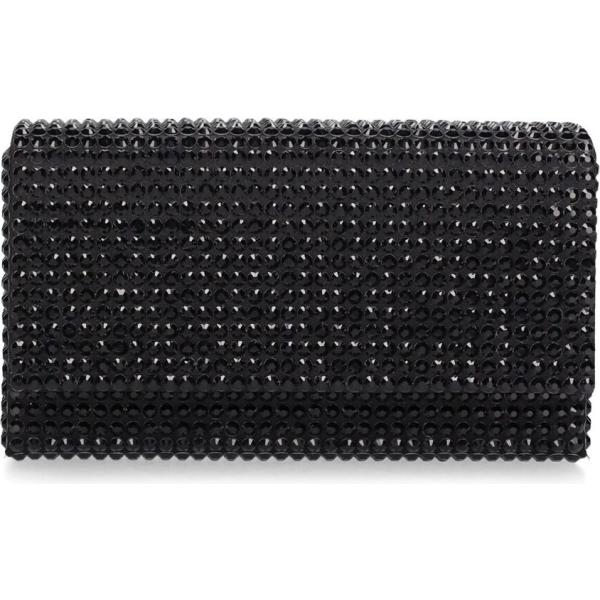 pochette Amina Muaddi nero