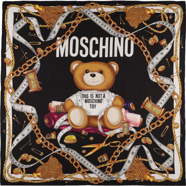 foulard Moschino multicolore con stampe