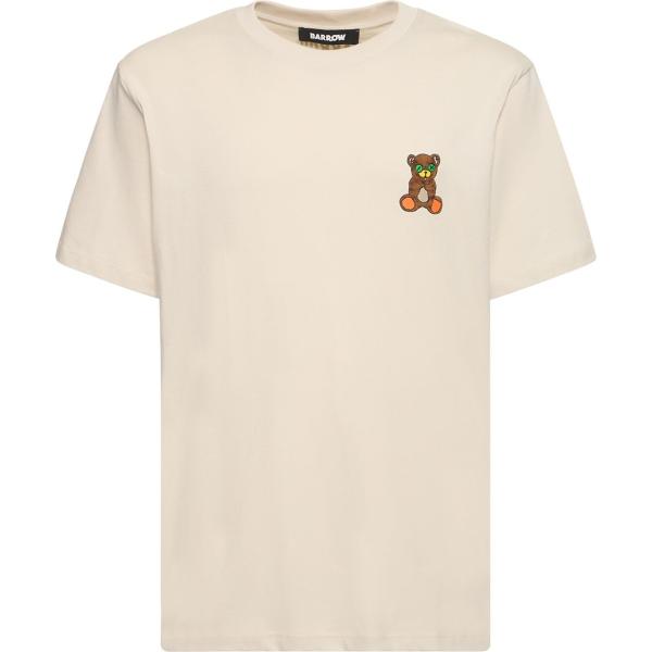 t-shirt Barrow marrone con stampe