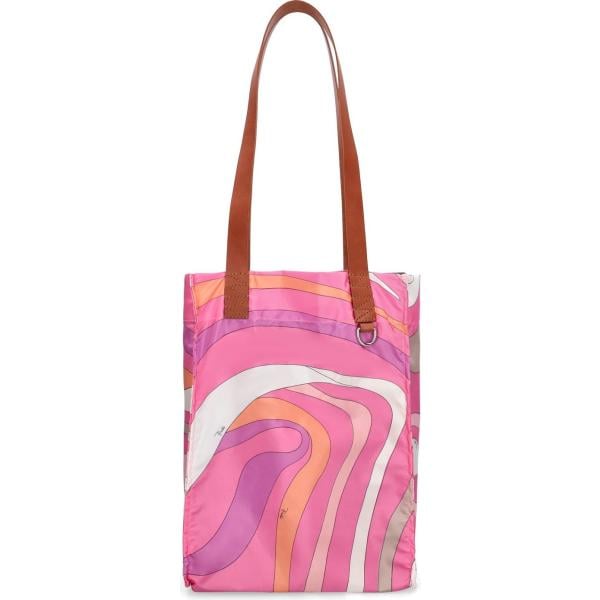 shopping bag Pucci rosa con stampe