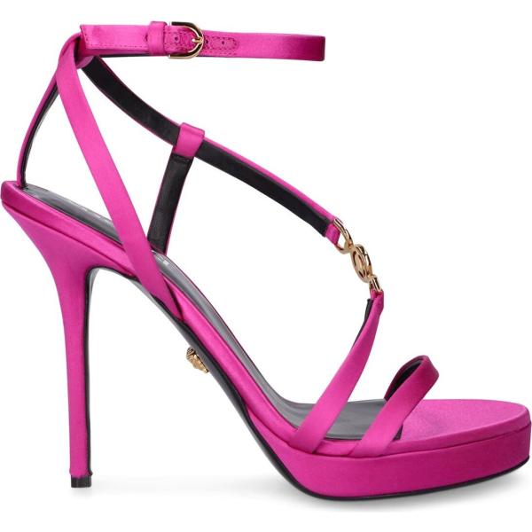 sandali in pelle Versace rosa