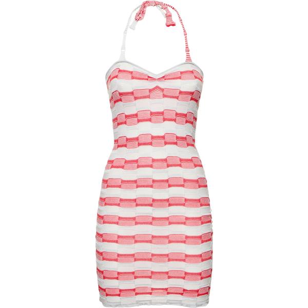 vestiti asimmetrici Gimaguas rosso con stampe