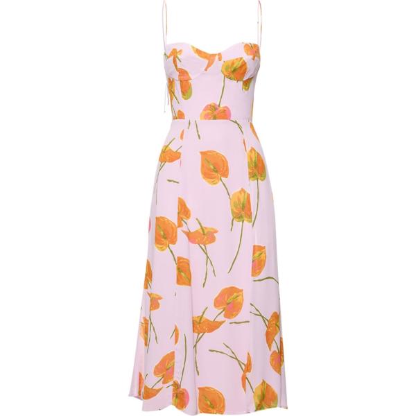 vestiti midi/longuette Reformation rosa a fiori