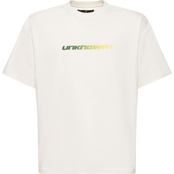 t-shirt Unknown bianco con stampe