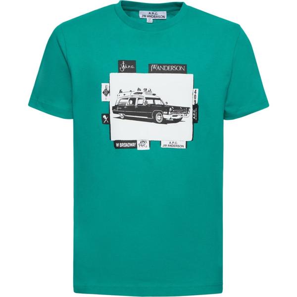 t-shirt A.p.c. verde