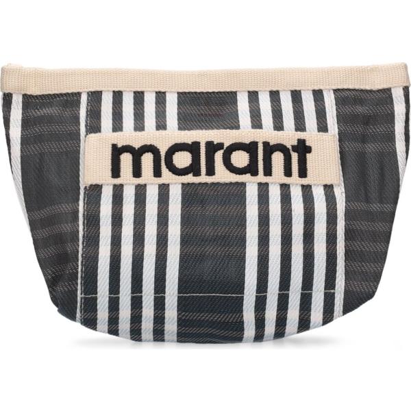 pochette Isabel Marant grigio con stampe