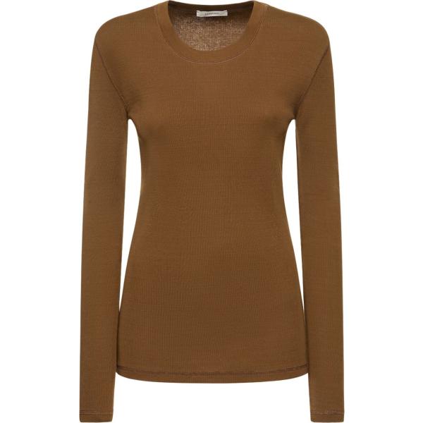 t-shirt Lemaire marrone