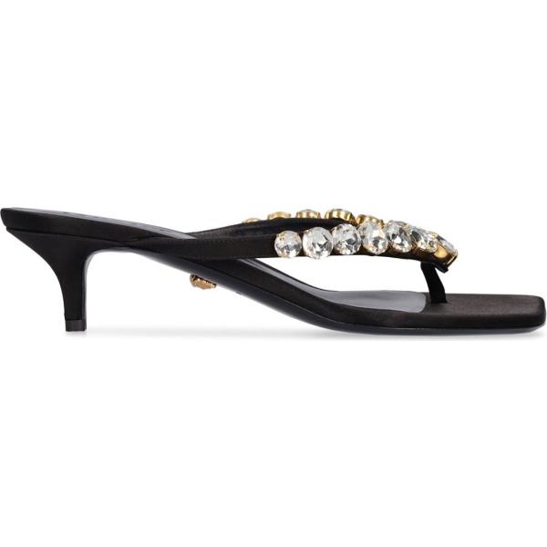 sandali in pelle Versace nero
