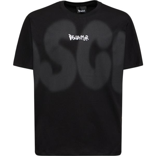 t-shirt Disclaimer nero