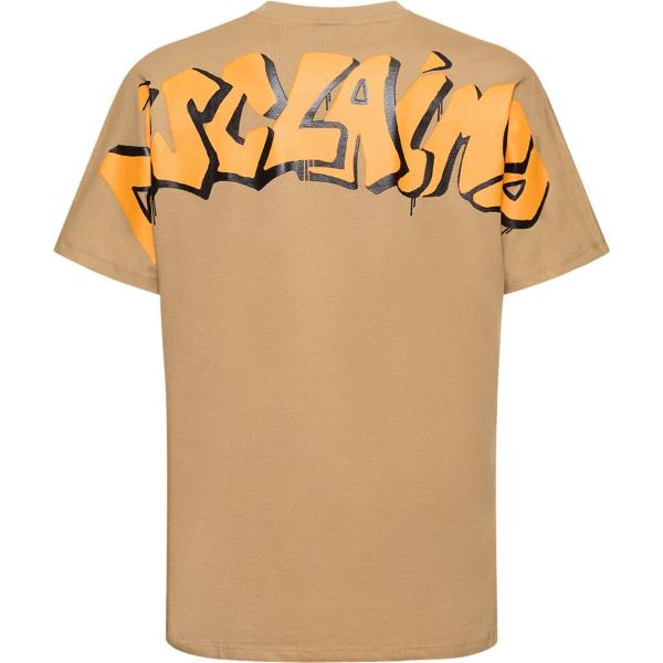 t-shirt Disclaimer marrone