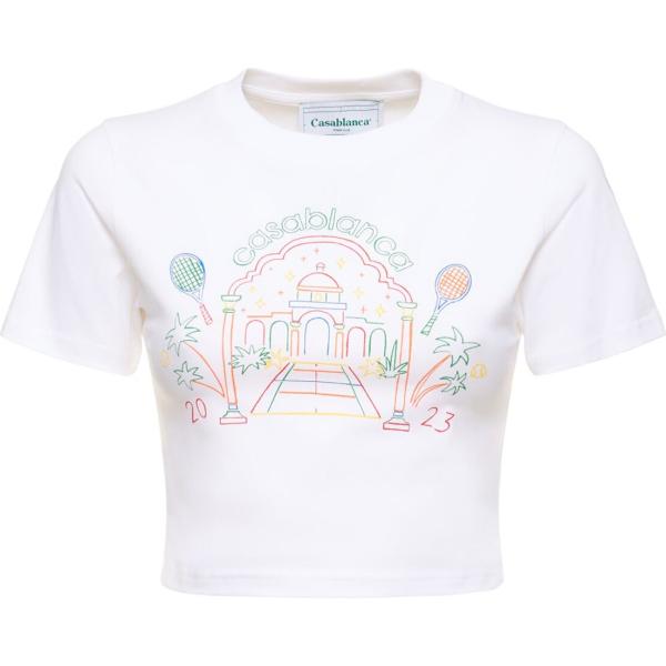 t-shirt Casablanca bianco