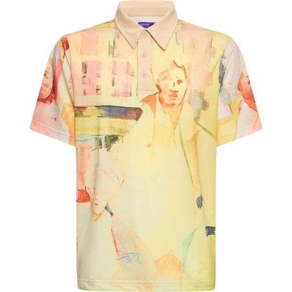 polo Kidsuper Studios marrone con stampe