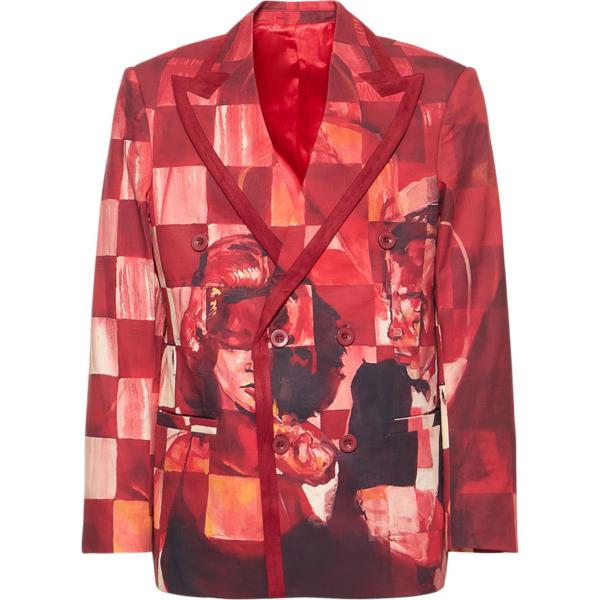 giacche Kidsuper Studios rosso con stampe